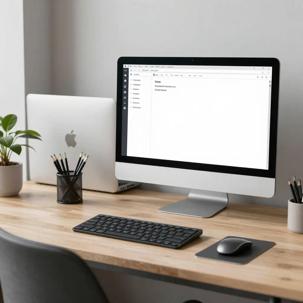Digital file organization workspace